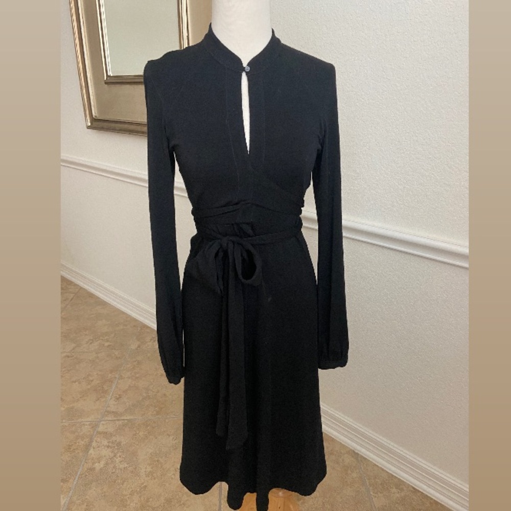 Theory Wrap Dress Black Size Small New Without Tags